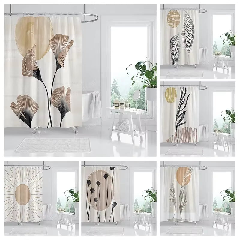 Waterproof Fabric Shower Curtains Bathroom Curtain Accessories 180X200 Bath Curtain for Shower 240*200 Nordic Boho Decoration