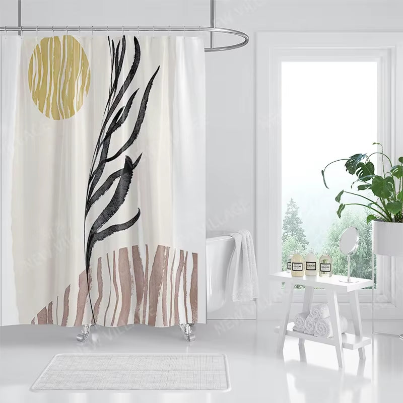 Waterproof Fabric Shower Curtains Bathroom Curtain Accessories 180X200 Bath Curtain for Shower 240*200 Nordic Boho Decoration