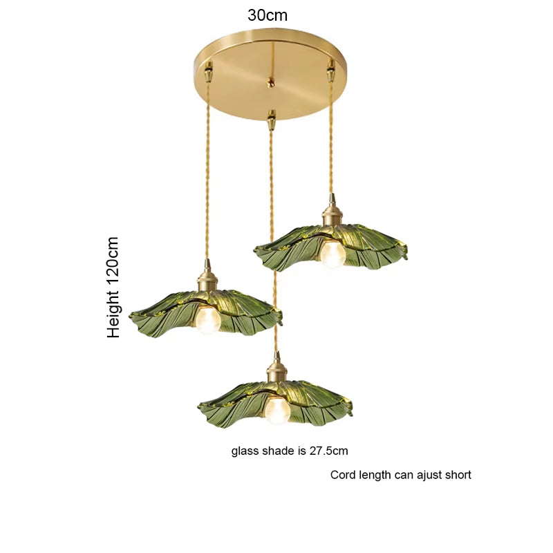 Modern Glass Pendant Light for Bedroom Kitchen Dining Room Hanging Lamp LED Flower Luminaire Chandelier Nordic Lighting Cafe Bar
