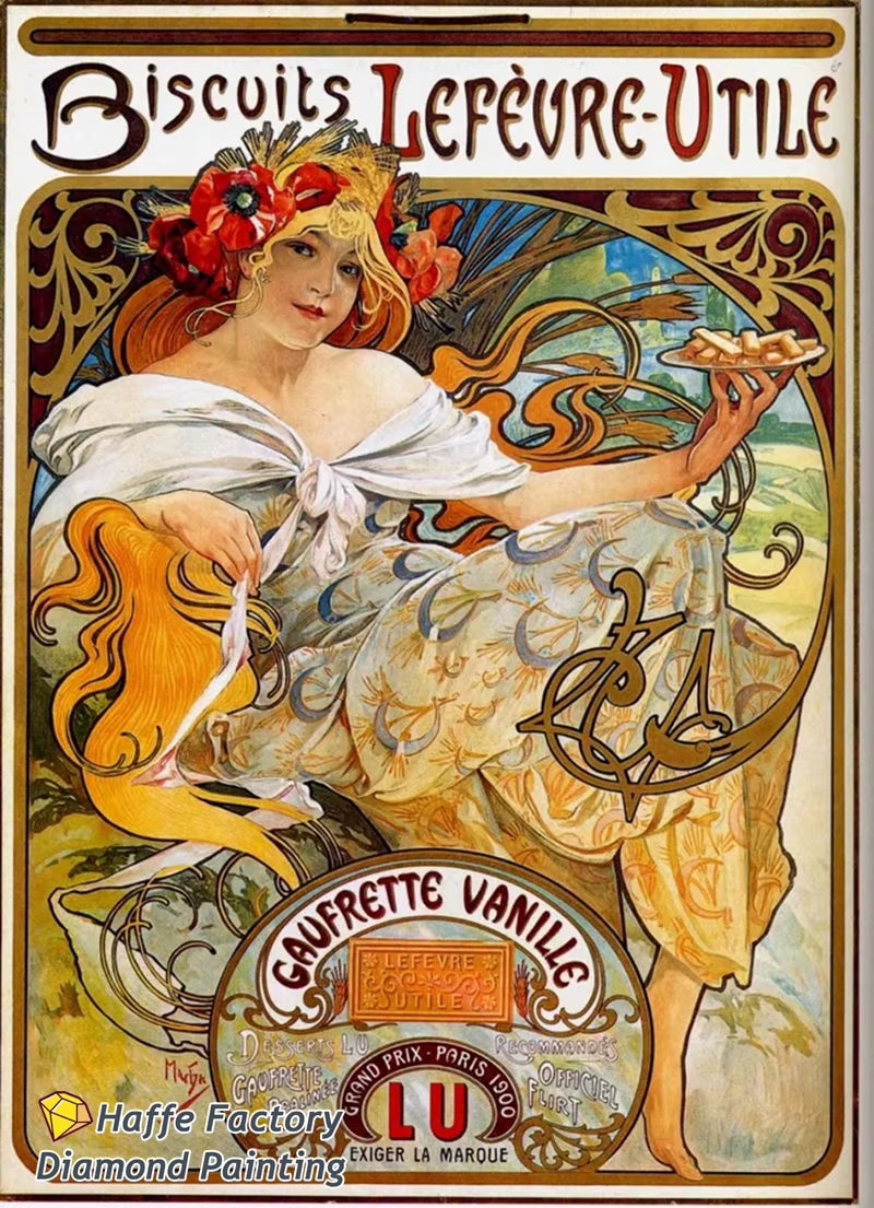 Alphonse Maria Mucha Zodiaque Famous Painting Diy 5D Diamond Mosaic Painting Byzantine Art Girl Cross Stitch Diy Home Decor