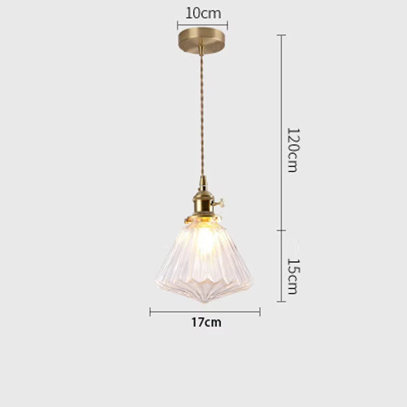 Modern Glass Pendant Light for Bedroom Kitchen Dining Room Hanging Lamp LED Flower Luminaire Chandelier Nordic Lighting Cafe Bar