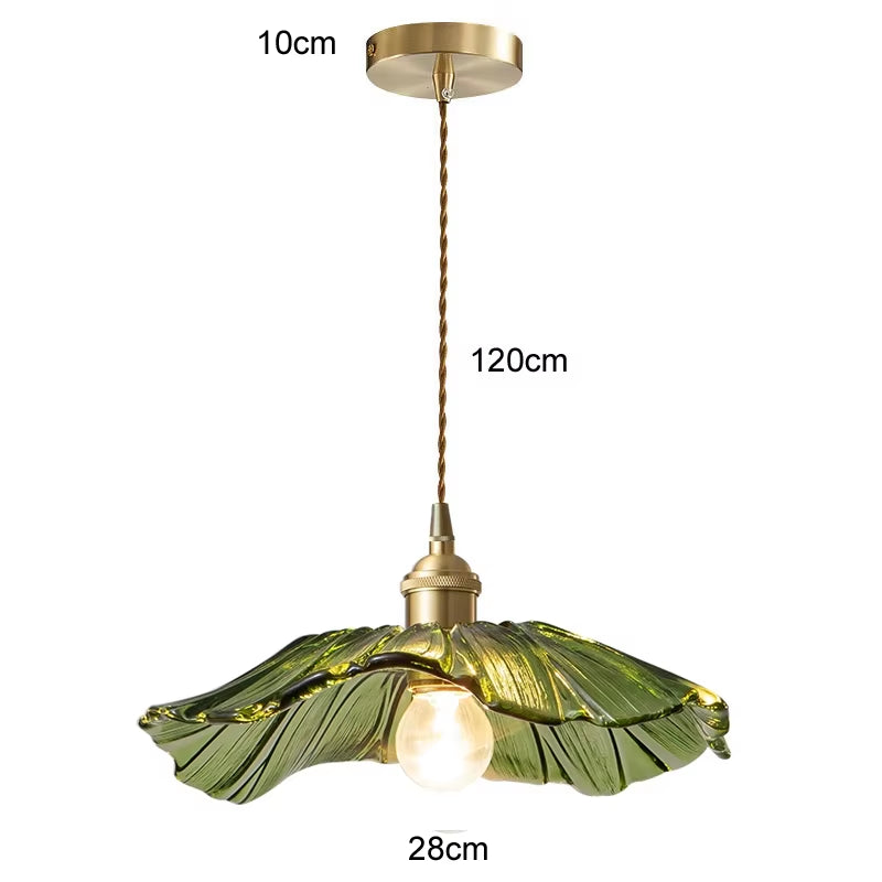 Modern Glass Pendant Light for Bedroom Kitchen Dining Room Hanging Lamp LED Flower Luminaire Chandelier Nordic Lighting Cafe Bar