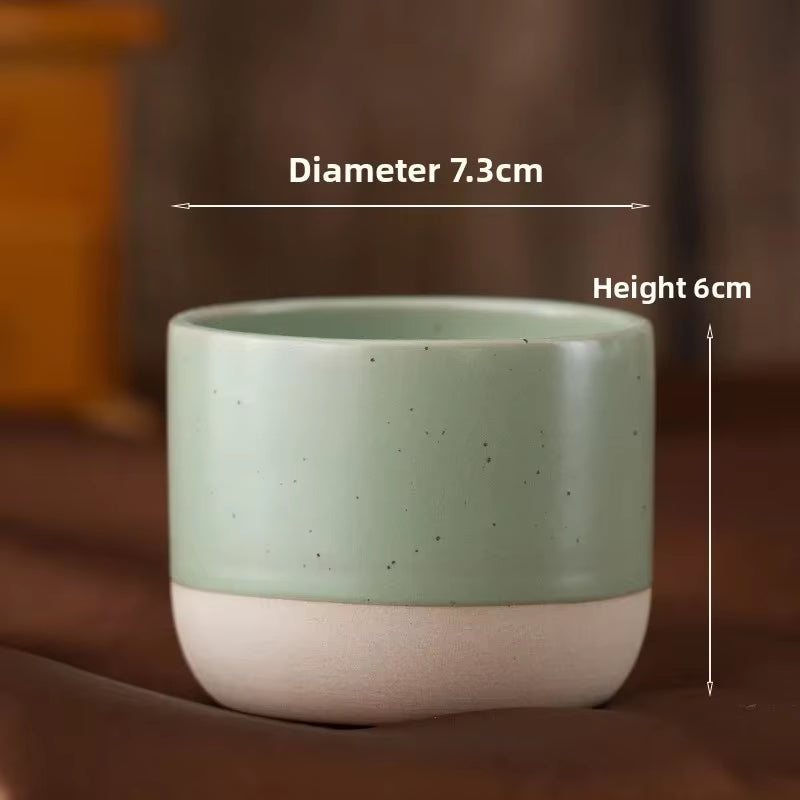 Vintage Coffee Mug 100Ml 170Ml 200Ml Ceramics Tea Cup Japanese-Style Cafes Drinkware Stoneware Espresso for Restaurants Hotels
