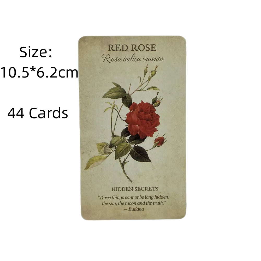 Botanical Inspiration Oracle Cards a 45 Deck Tarot English Version Board Game PDF Guidebook for Personal Use