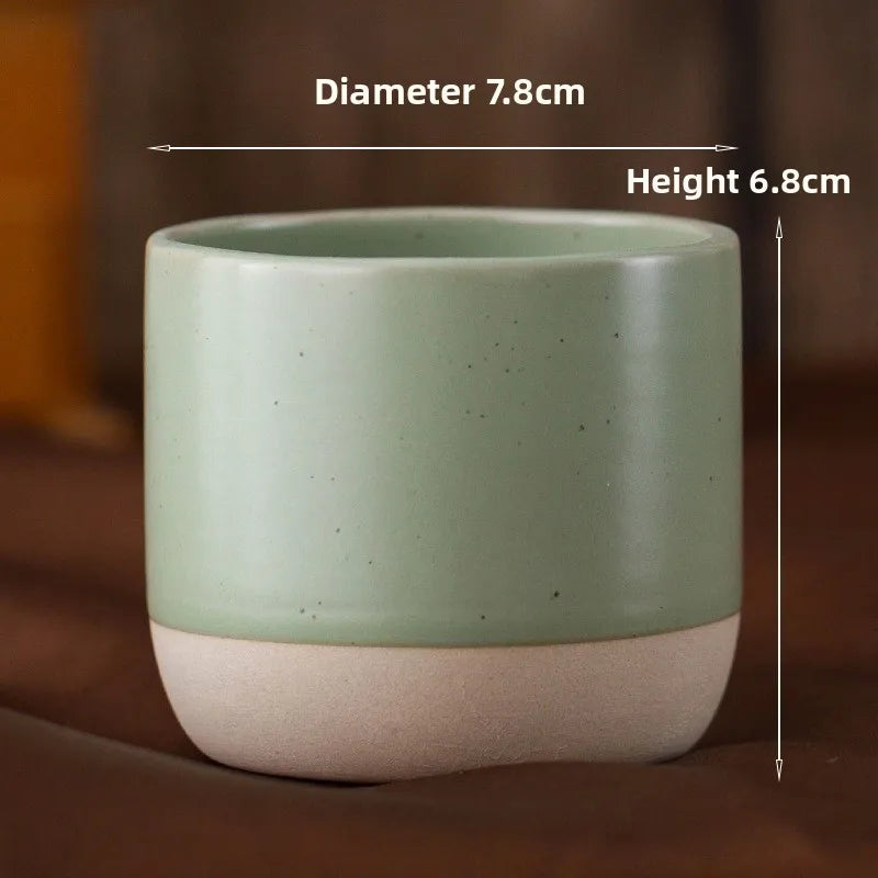 Vintage Coffee Mug 100Ml 170Ml 200Ml Ceramics Tea Cup Japanese-Style Cafes Drinkware Stoneware Espresso for Restaurants Hotels