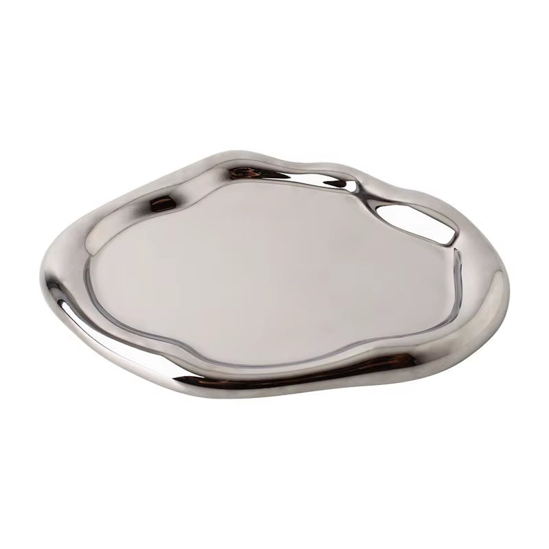 Ceramic Jewelry Tray Dish for Ring Key Trinket, Cute Cloud Shape Decorative Jewelry Plate Holder Room Decor Aesthetic Gift