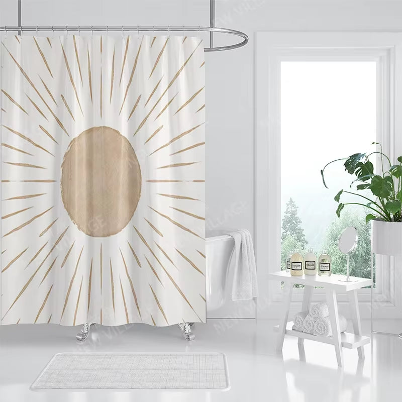 Waterproof Fabric Shower Curtains Bathroom Curtain Accessories 180X200 Bath Curtain for Shower 240*200 Nordic Boho Decoration