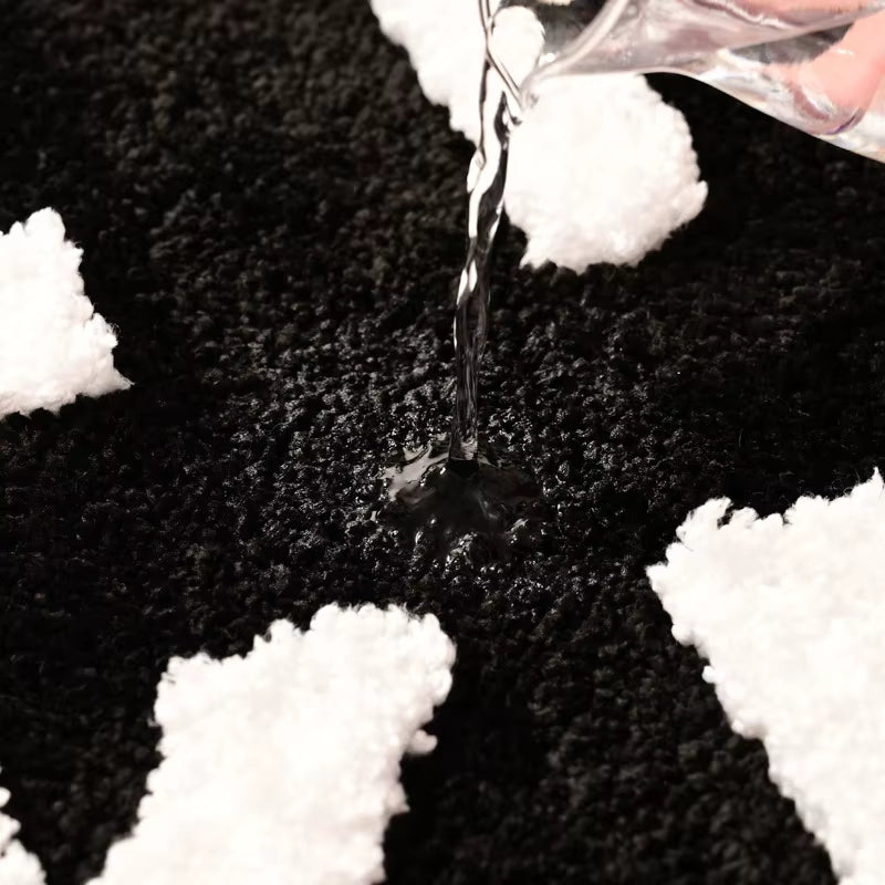 Get Naked Runner Black and White Cute Bathroom Rug Long Get Naked Rug Funny Bathroom Decor for Apartment Bathmat 40X60Cm 50X80Cm