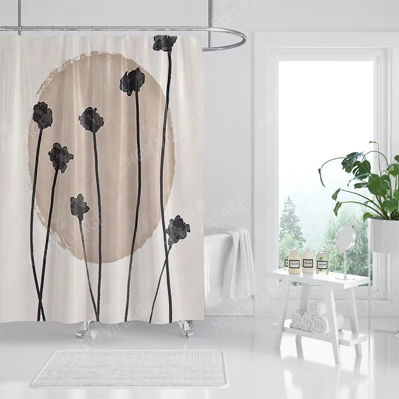 Waterproof Fabric Shower Curtains Bathroom Curtain Accessories 180X200 Bath Curtain for Shower 240*200 Nordic Boho Decoration