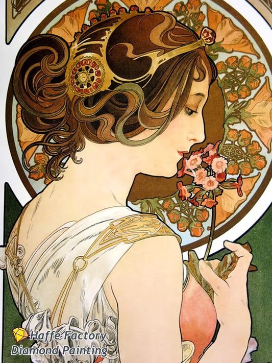 Alphonse Maria Mucha Zodiaque Famous Painting Diy 5D Diamond Mosaic Painting Byzantine Art Girl Cross Stitch Diy Home Decor